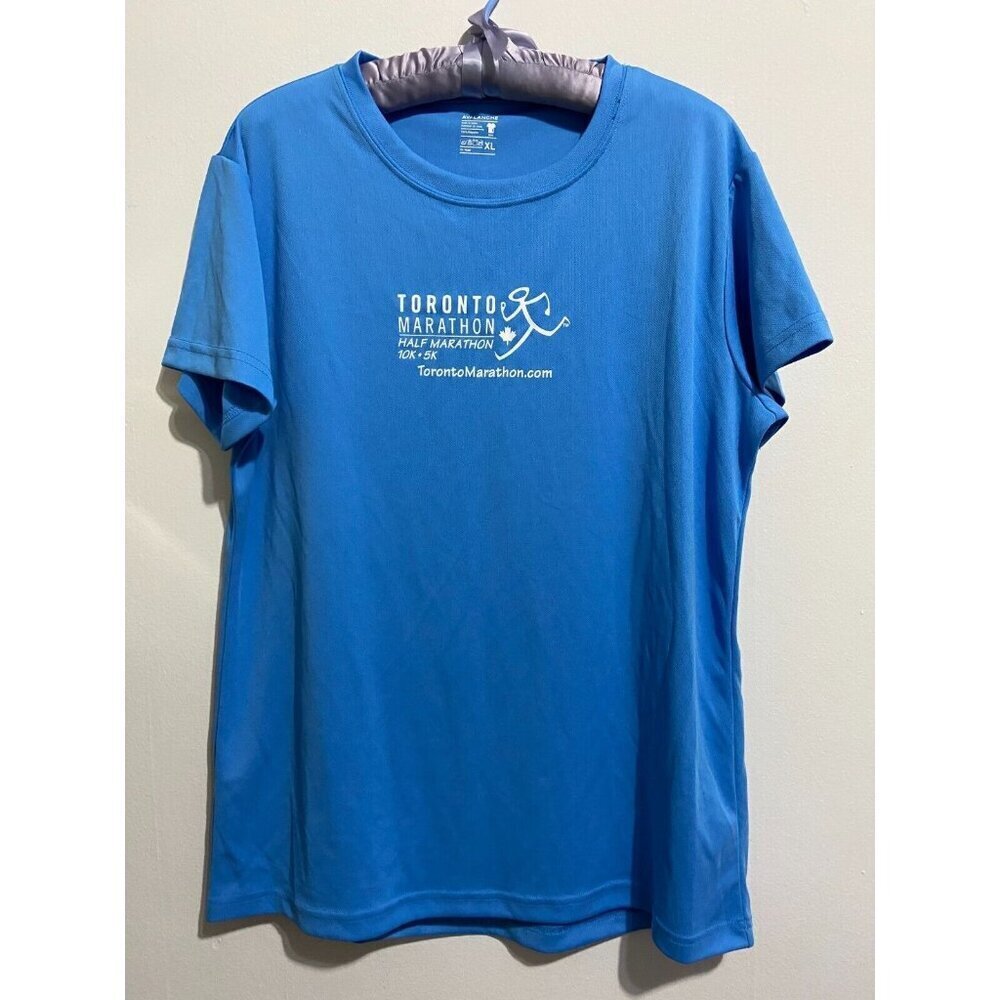 Avalanche Toronto Marathon 5K Women's Tee Size XL Blue